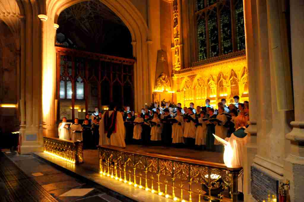 The Abbey Choir at Advent Carol Service