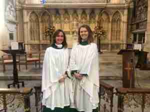 Amy Seyers and Sian Jones, Bath Abbey Choir