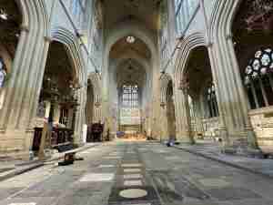 Bath Abbey floor saved from collapse as part of Footprint project