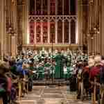 Members of the Bath Abbey Choirs perform in Bath Abbey