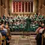 Members of the Bath Abbey Choirs perform in Bath Abbey